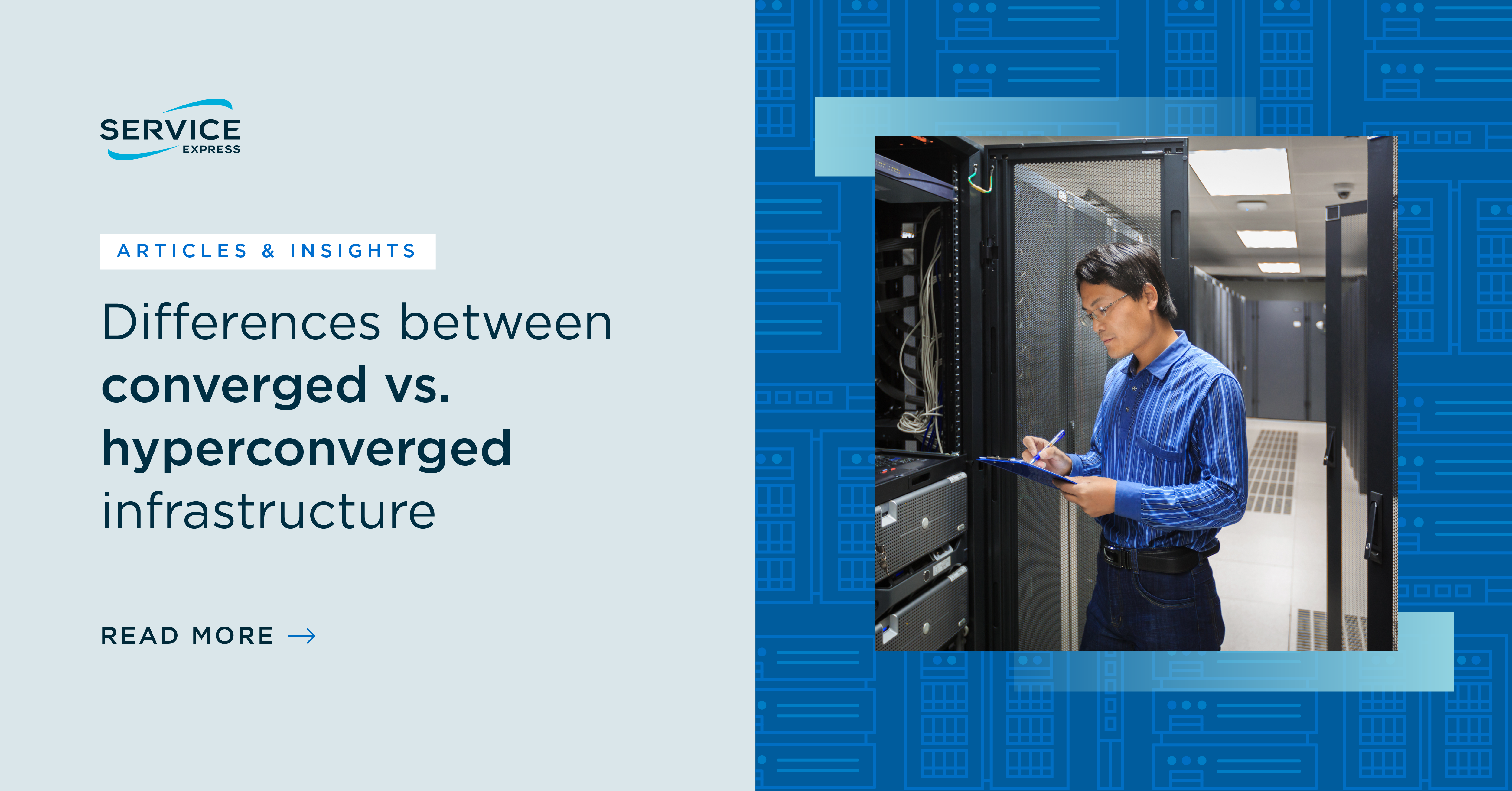 Converged vs hyperconverged social media graphics